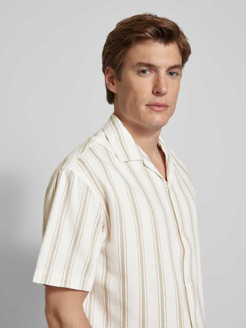 Jack & Jones Premium Regular fit vrijetijdsoverhemd met reverskraag model 'MONTANA RESORT'
