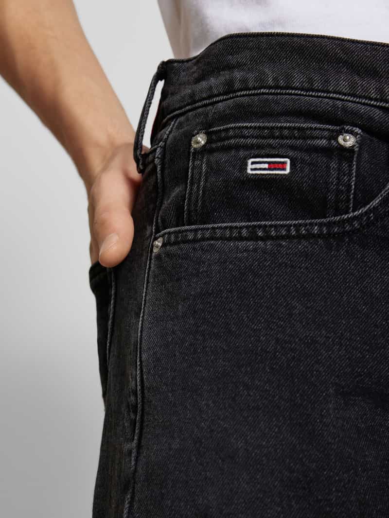 Tommy Jeans Straight fit jeans met labelstitching model 'OTIS'