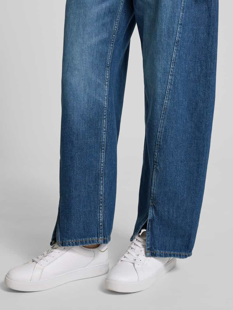 Boss Orange Wide leg jeans met steekzakken model 'BALOON SPLIT'