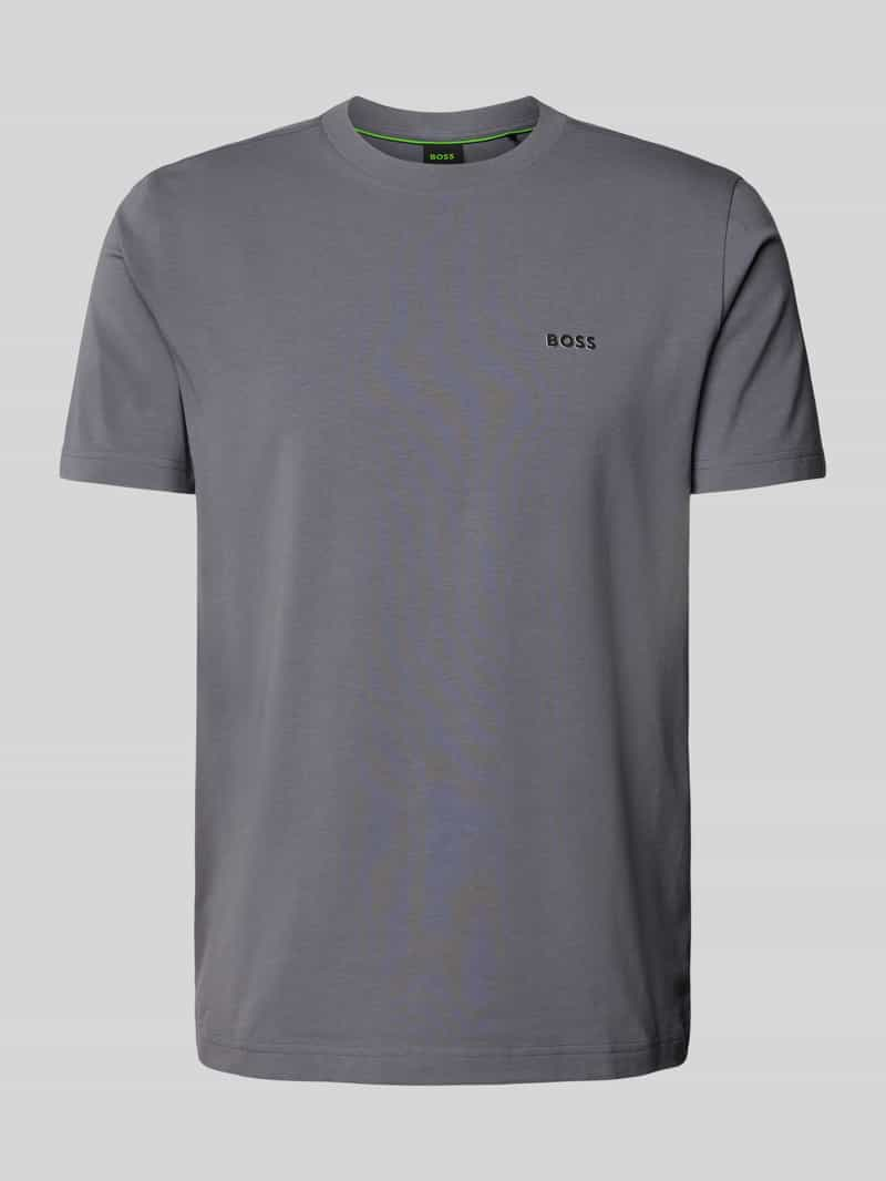 BOSS Green T-shirt met labelapplicatie, model 'Tee'