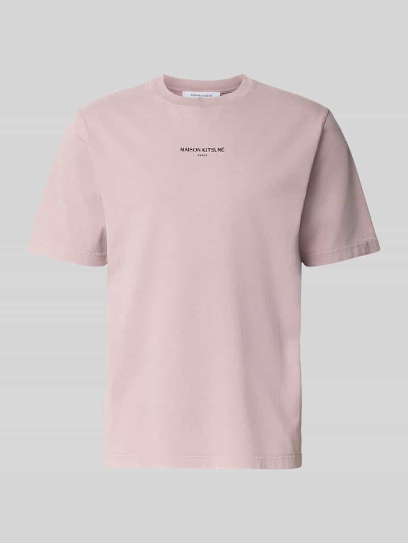 MAISON KITSUNÉ Regular fit t-shirt van puur katoen
