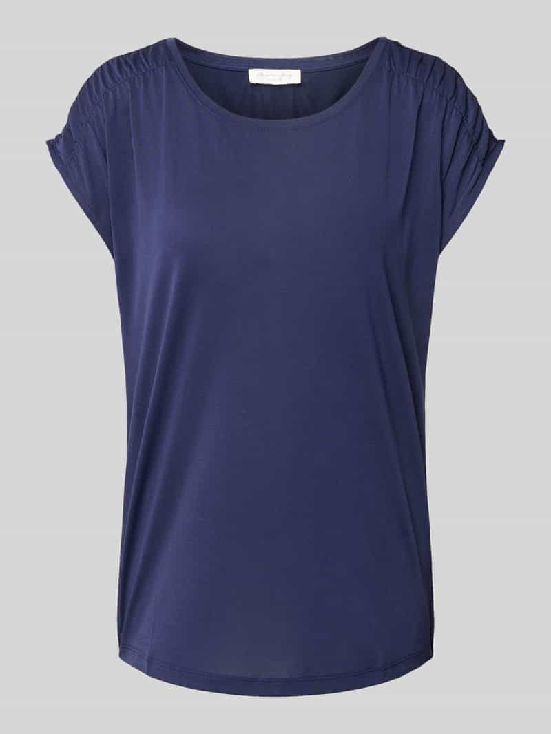 Christian Berg Woman T-shirt met geribde ronde hals