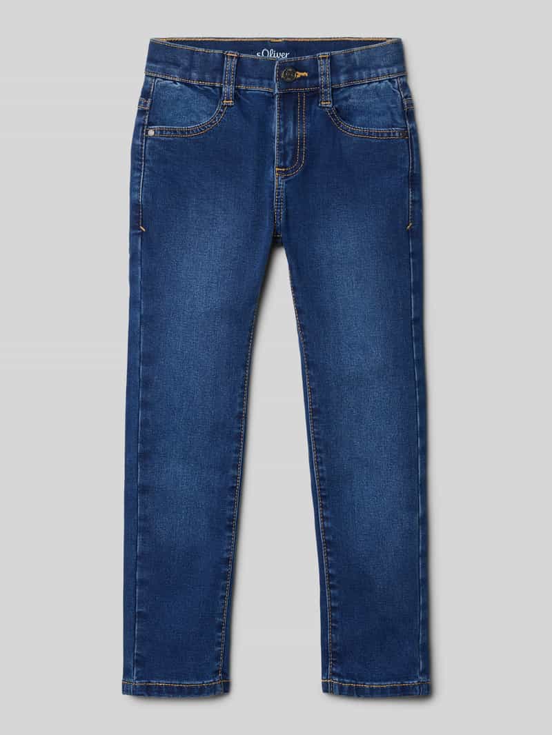 s.Oliver RED LABEL Slim fit jeans van katoenmix