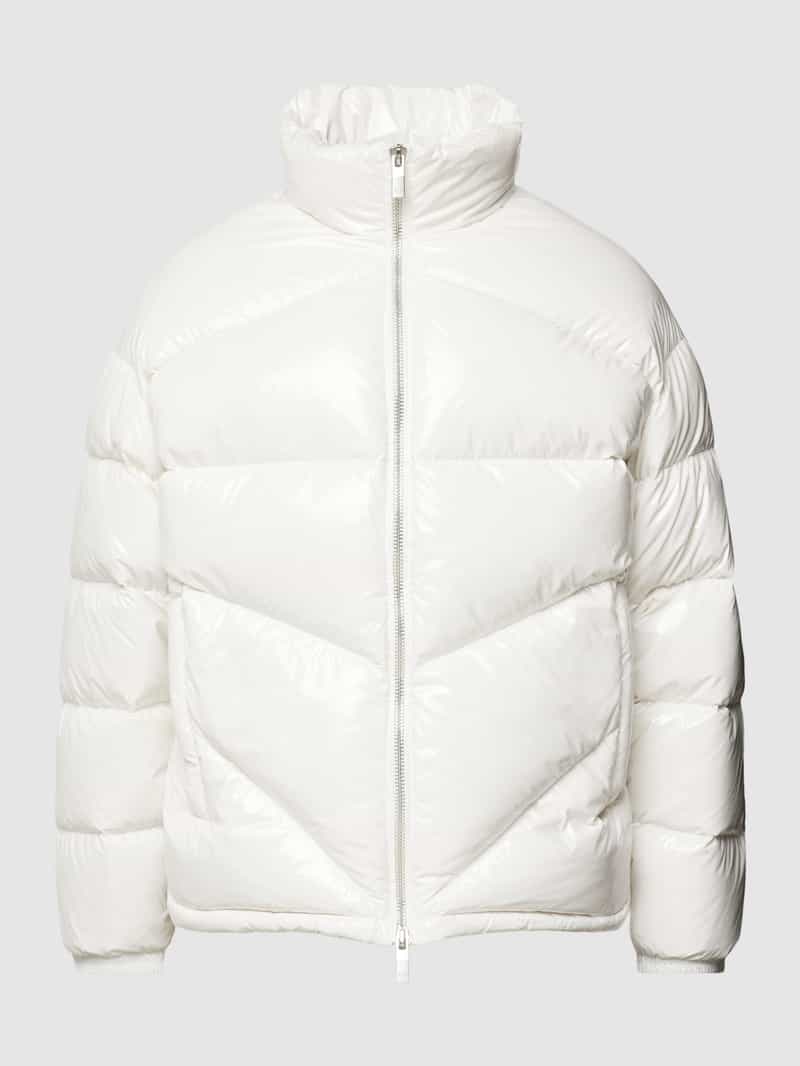 Armani Exchange Donsjack met tweewegritssluiting model 'Glossy Puffer'