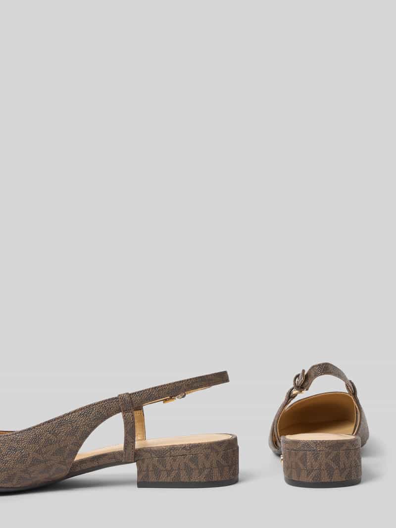 MICHAEL Kors Leren ballerina's met bevestigingsriempje model 'PERLA'