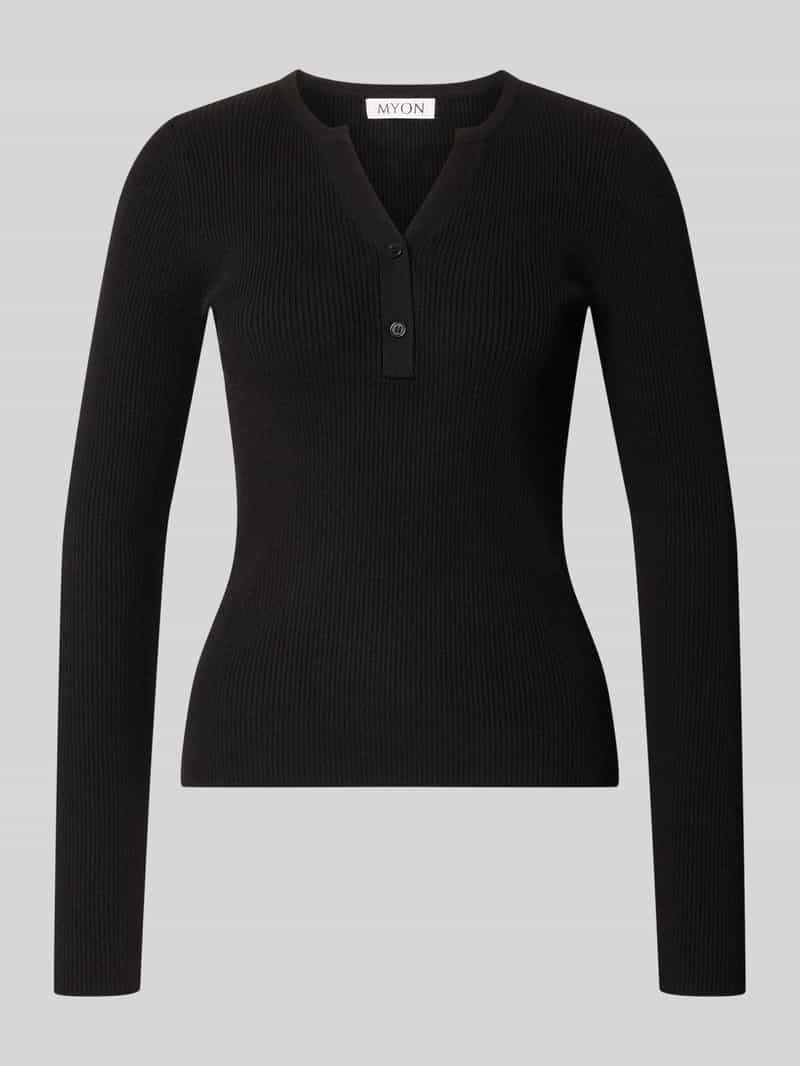 MYON Slim fit longsleeve in brei-look