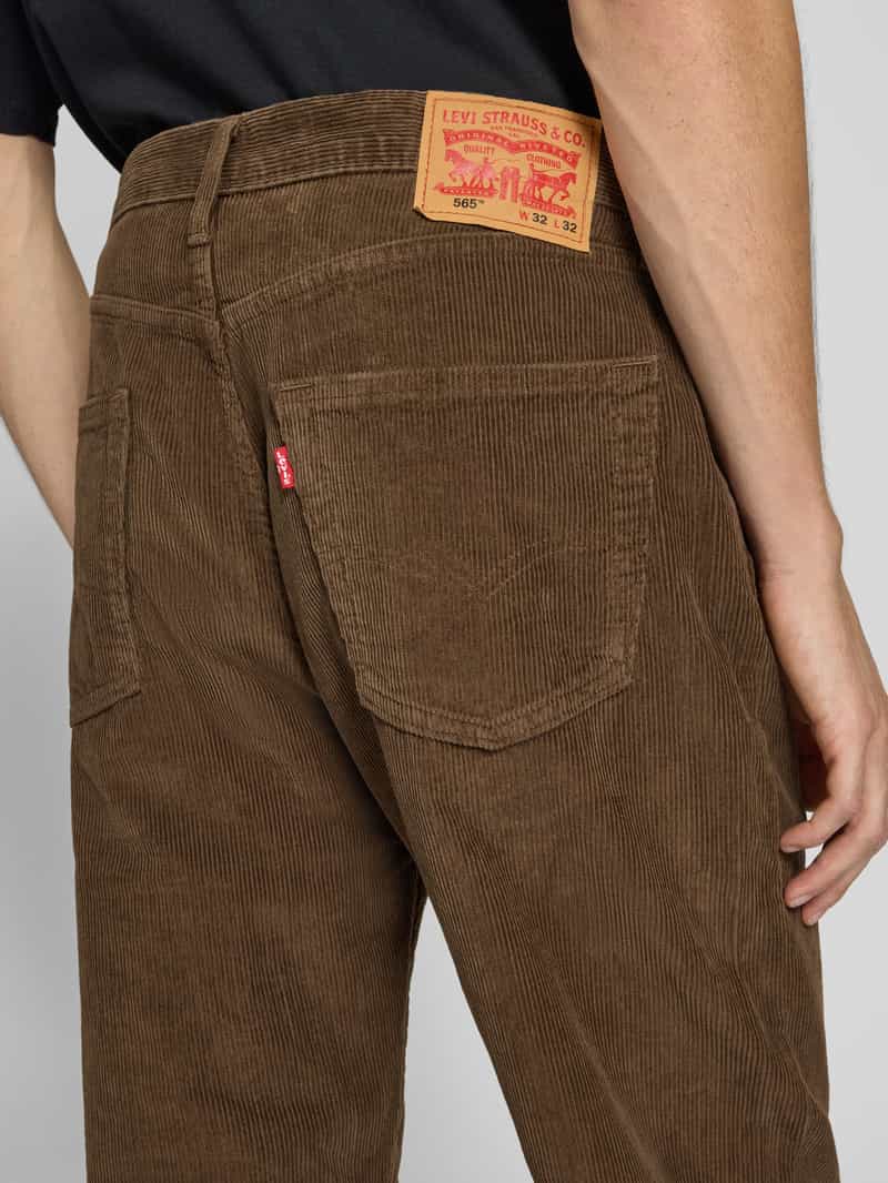 Levi's Straight fit corduroy broek in 5-pocketmodel model '565'