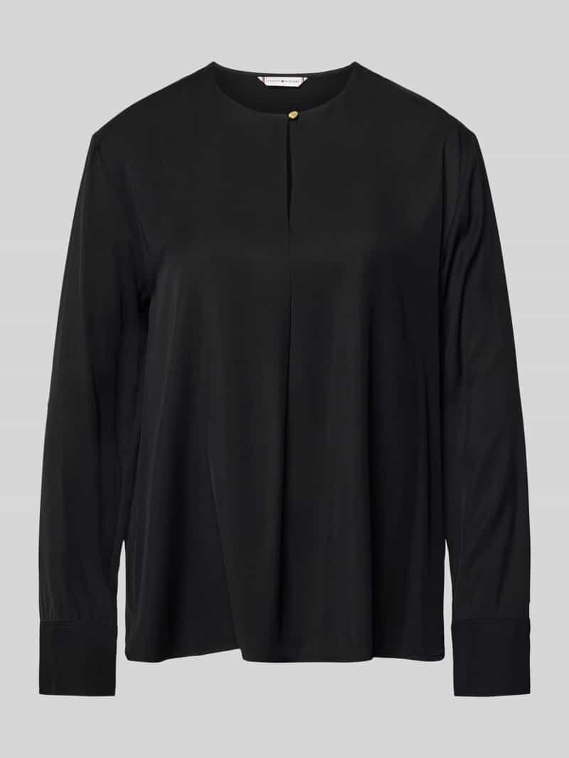 Tommy Hilfiger Relaxed fit blouse met lange mouwen van pure viscose