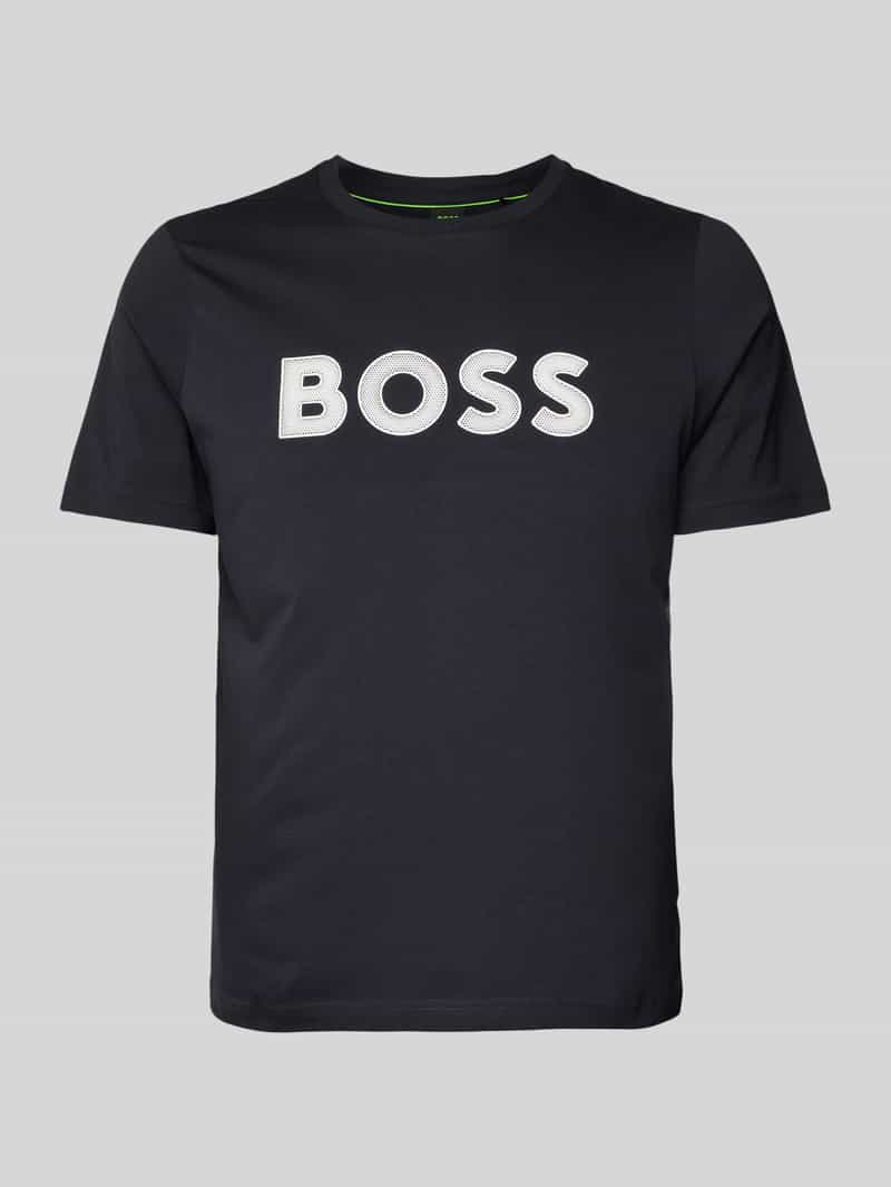 BOSS Green T-shirt met labelprint