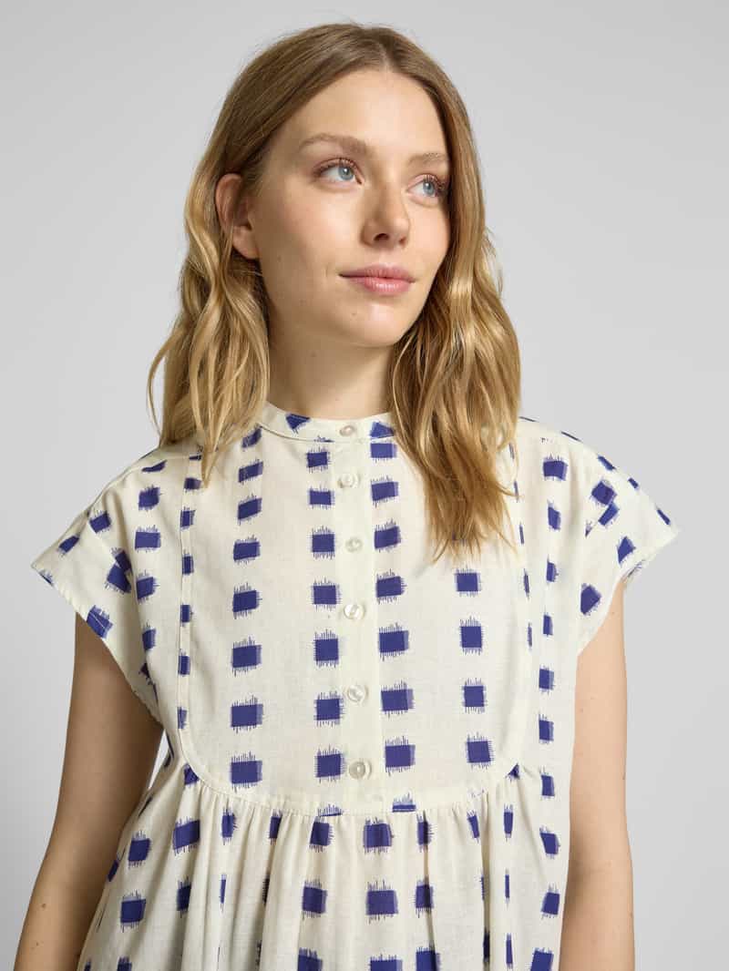 LOLLYS LAUNDRY Relaxed fit blousetop met opstaande kraag model 'Molly'