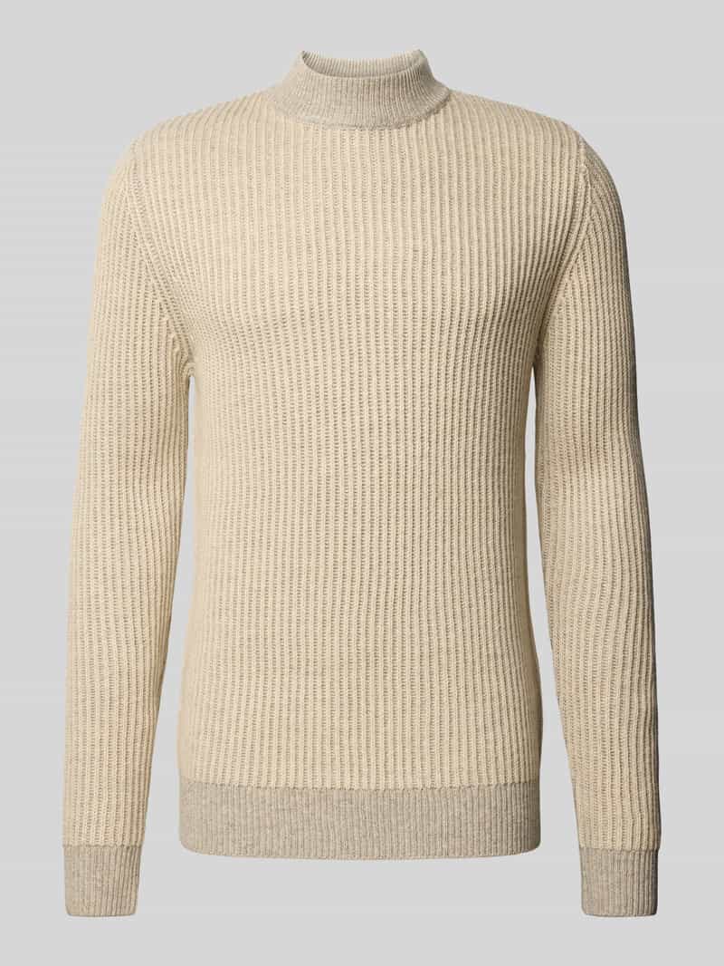 Blend Gebreide pullover met ribboorden