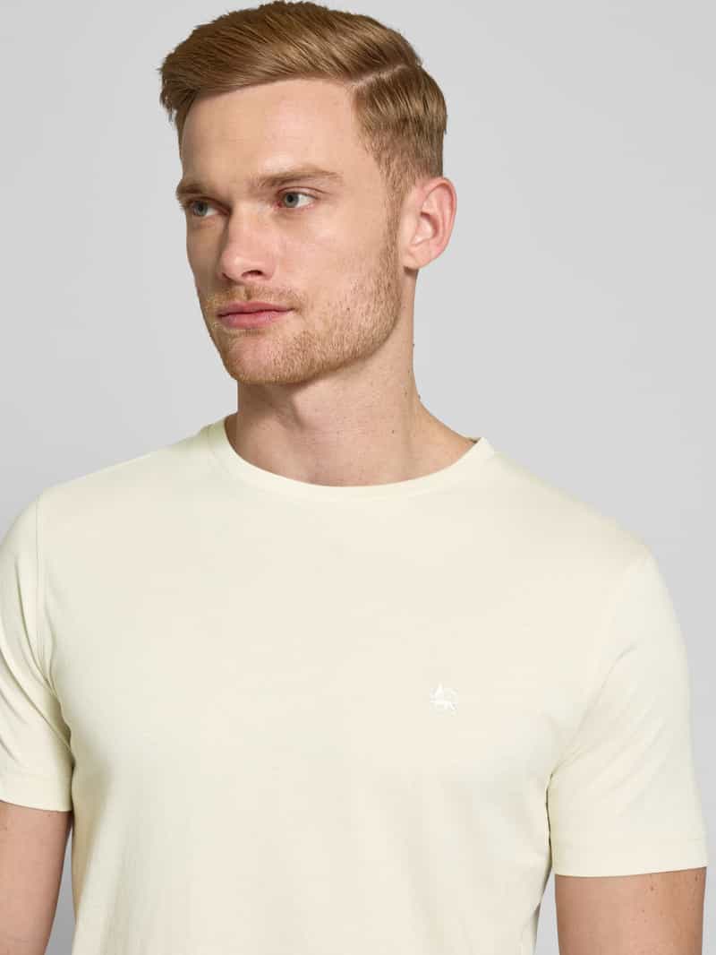Lerros T-shirt met labelstitching