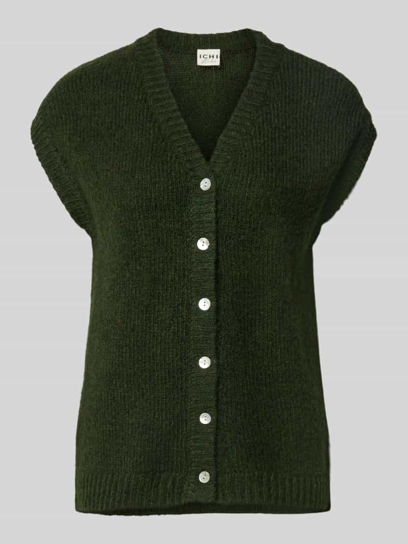 Ichi Mouwloos vest met V-hals model 'BELABLUE'