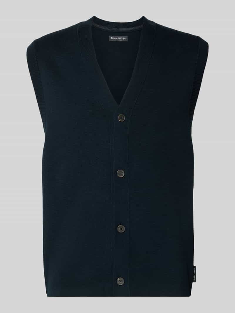 Marc O'Polo Regular fit mouwloos vest van puur katoen