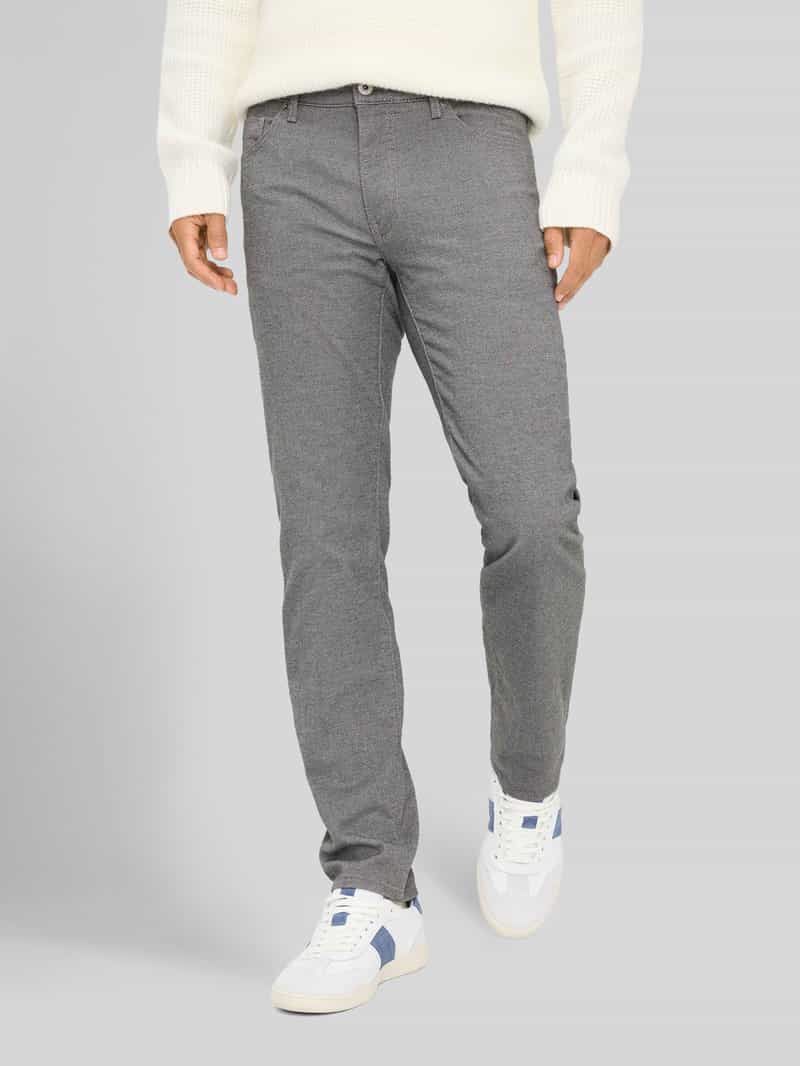 BRAX Regular fit chino van katoenmix met viscose model 'Wool Look Flex'