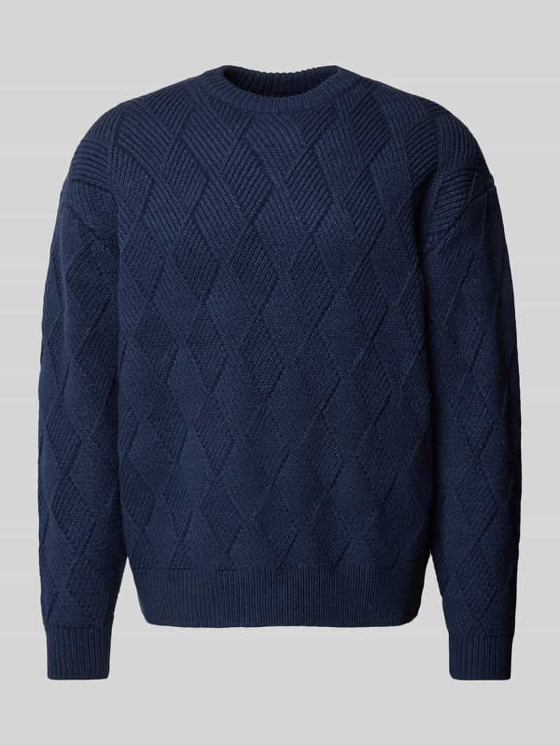 JAKE*S STUDIO MEN Gebreide pullover met ribboorden