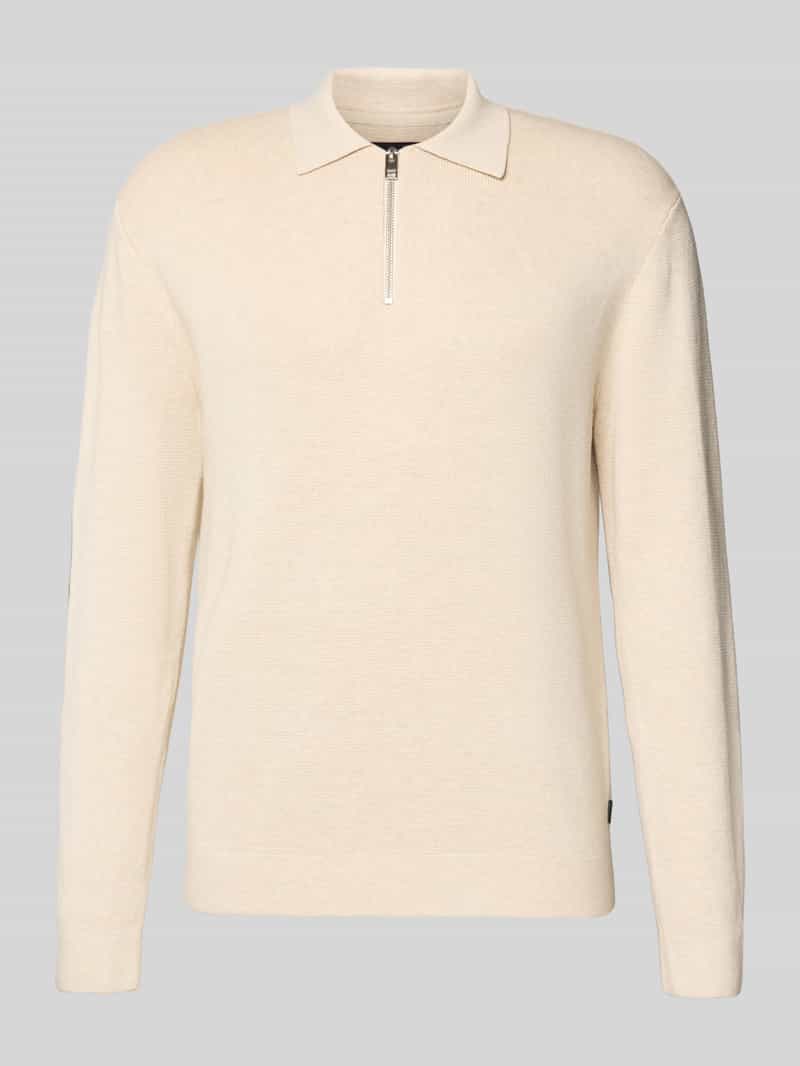 JACK & JONES Premium Gebreide pullover met ribboorden model 'MILANO'