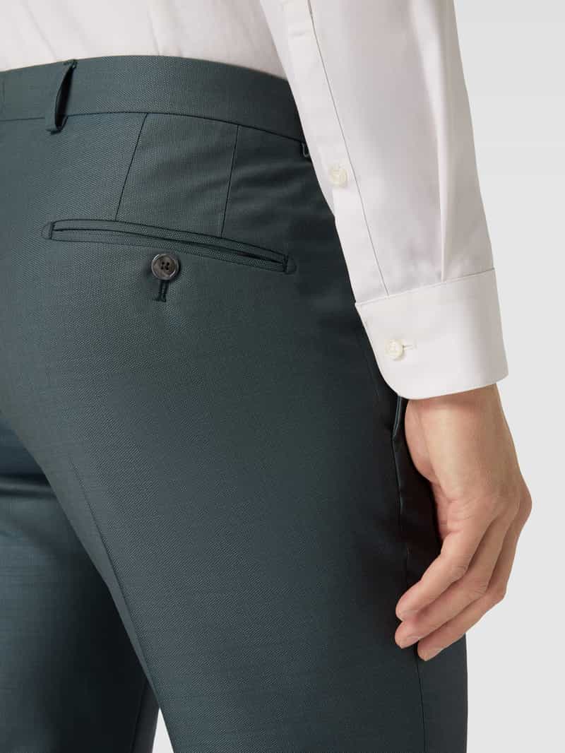 JOOP! Collection Slim fit pantalon van scheerwol met persplooien model 'Blayr'