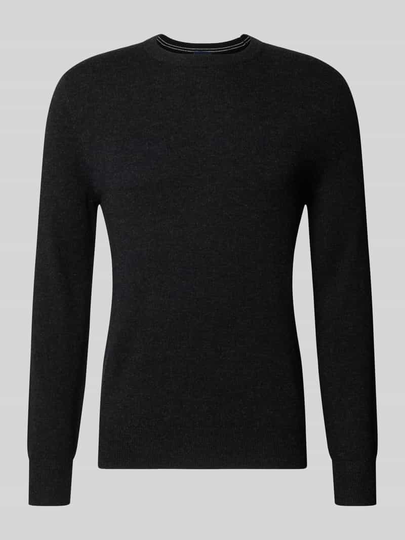 Christian Berg Men Regular fit gebreide pullover van mix van wol en kasjmier