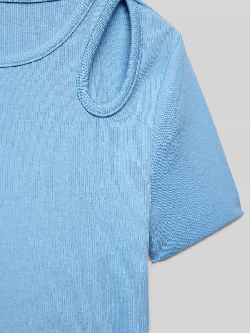 Only Slim fit T-shirt van katoenmix model 'NESSA LIFE'
