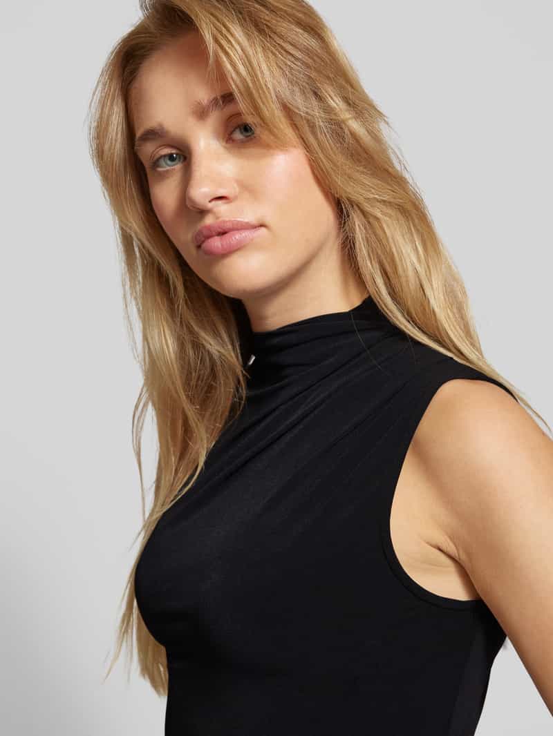 Pieces Mini-jurk met cascadehals