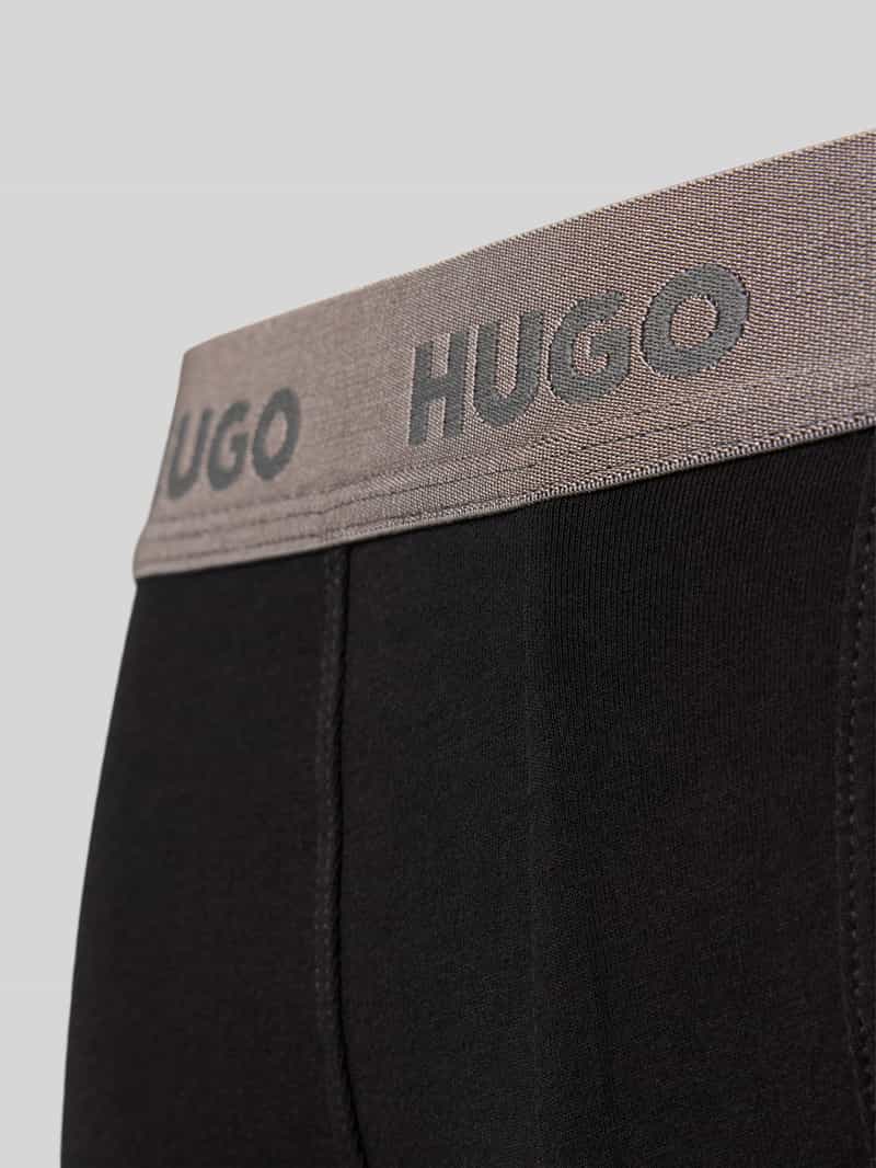 HUGO Regular fit boxershort van katoenmix in een set van 3 stuks