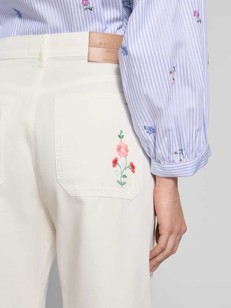 Weekend Max Mara Wide leg jeans met verkort model 'LORD'