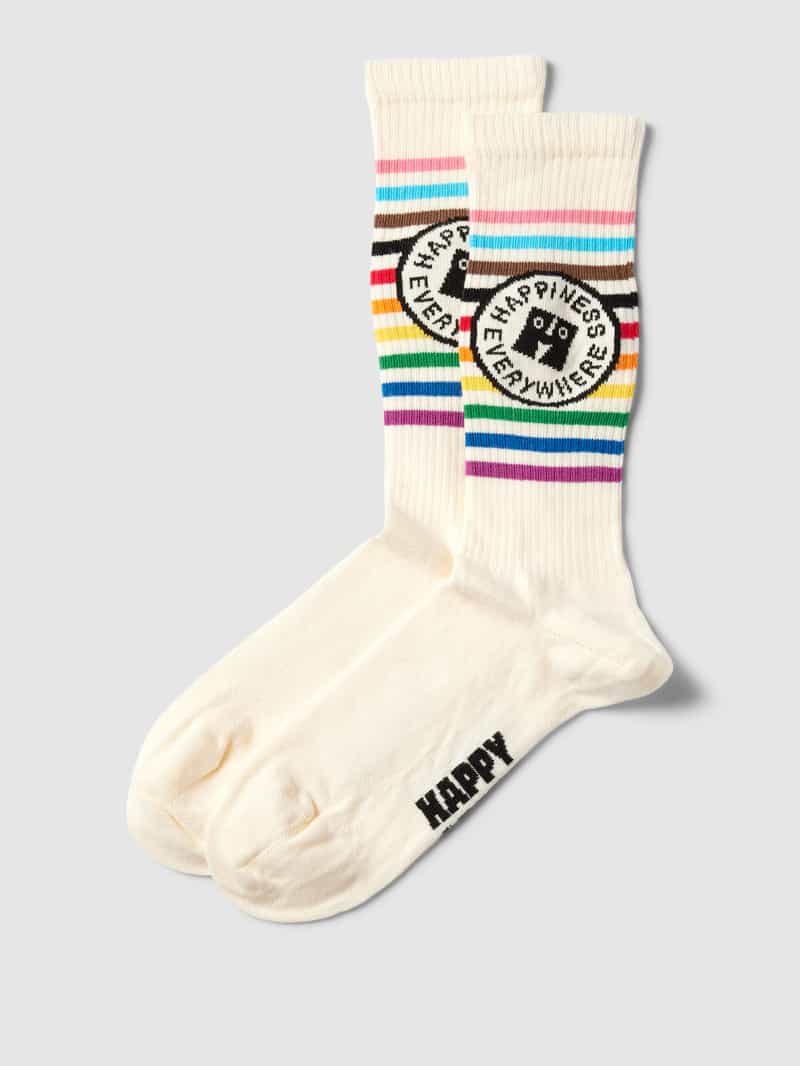 Happy Socks Sokken met streepmotief model 'Happiness Everywhere'