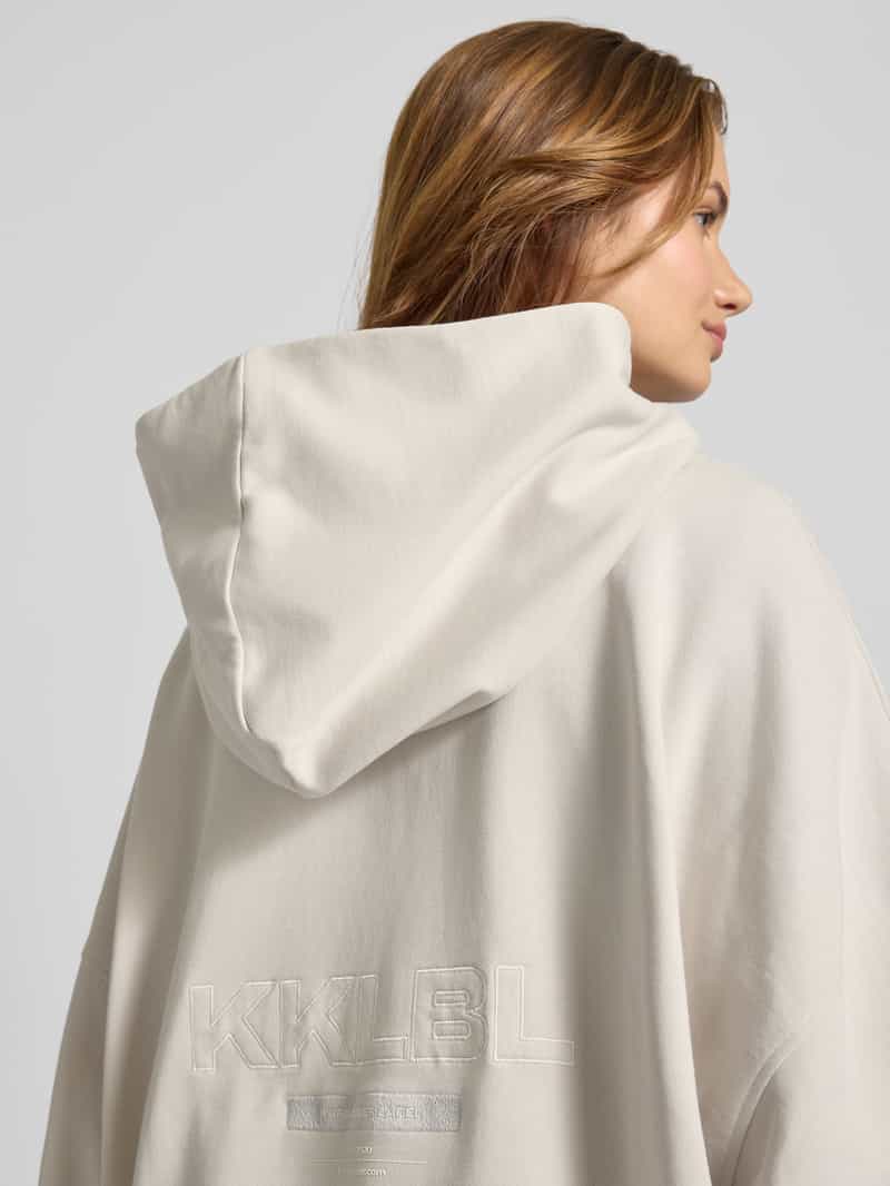 Karo Kauer Oversized hoodie met capuchon en kangoeroezak