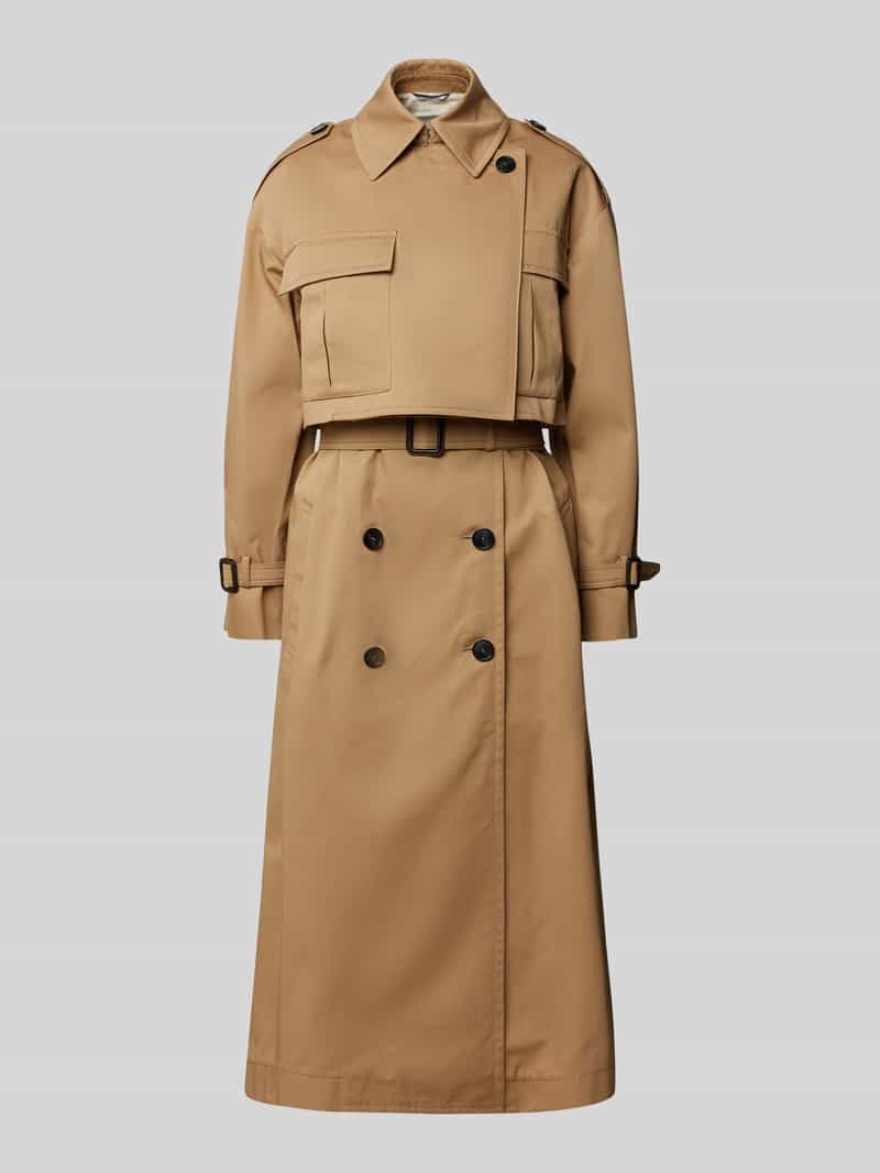 Weekend Max Mara Trenchcoat met platte kraag model 'VIVETTA'
