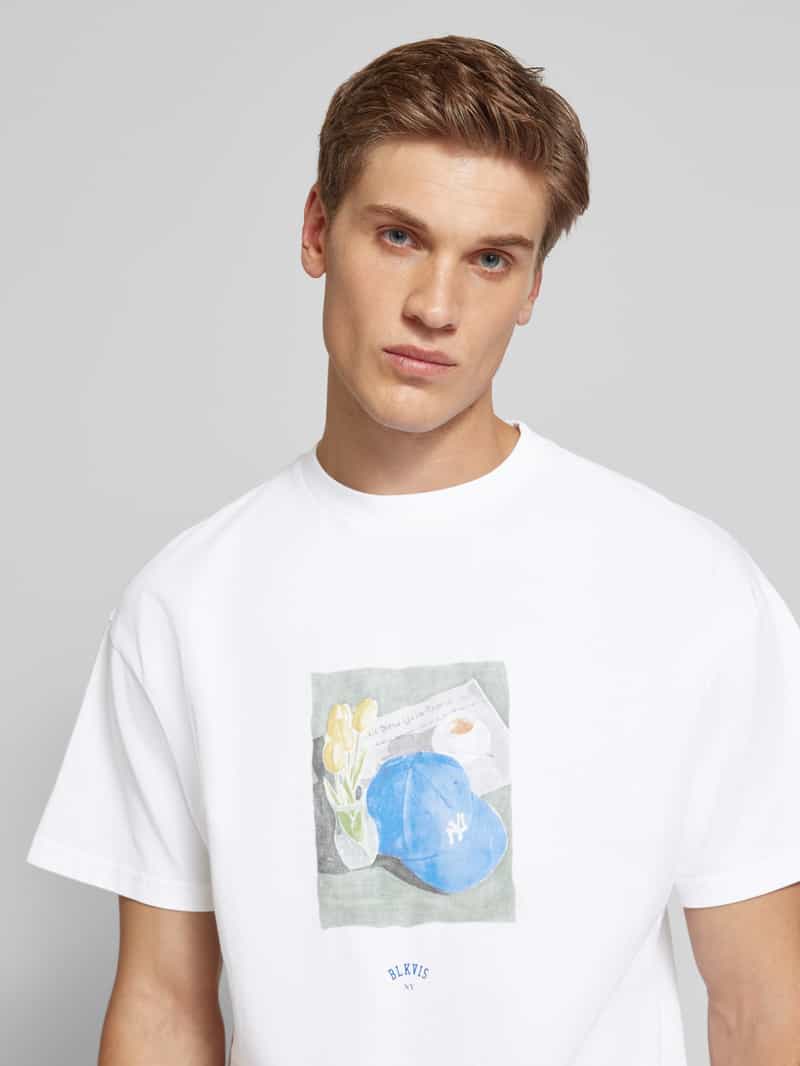 BLKVIS T-shirt met labelprint