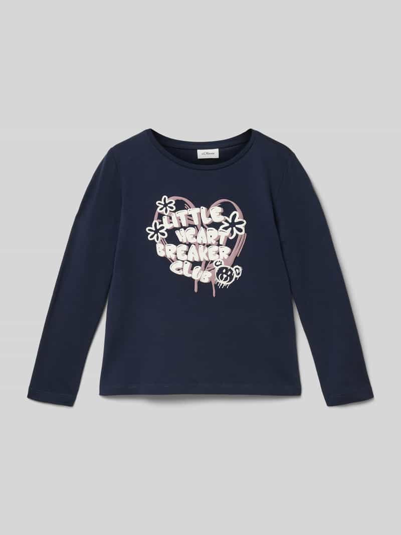 s.Oliver RED LABEL Loose fit shirt met lange mouwen van puur katoen