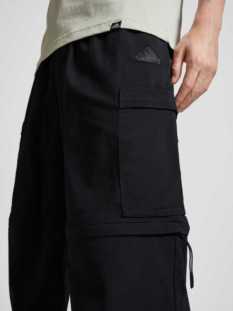 ADIDAS SPORTSWEAR Wide leg sweatpants met tunnelkoord