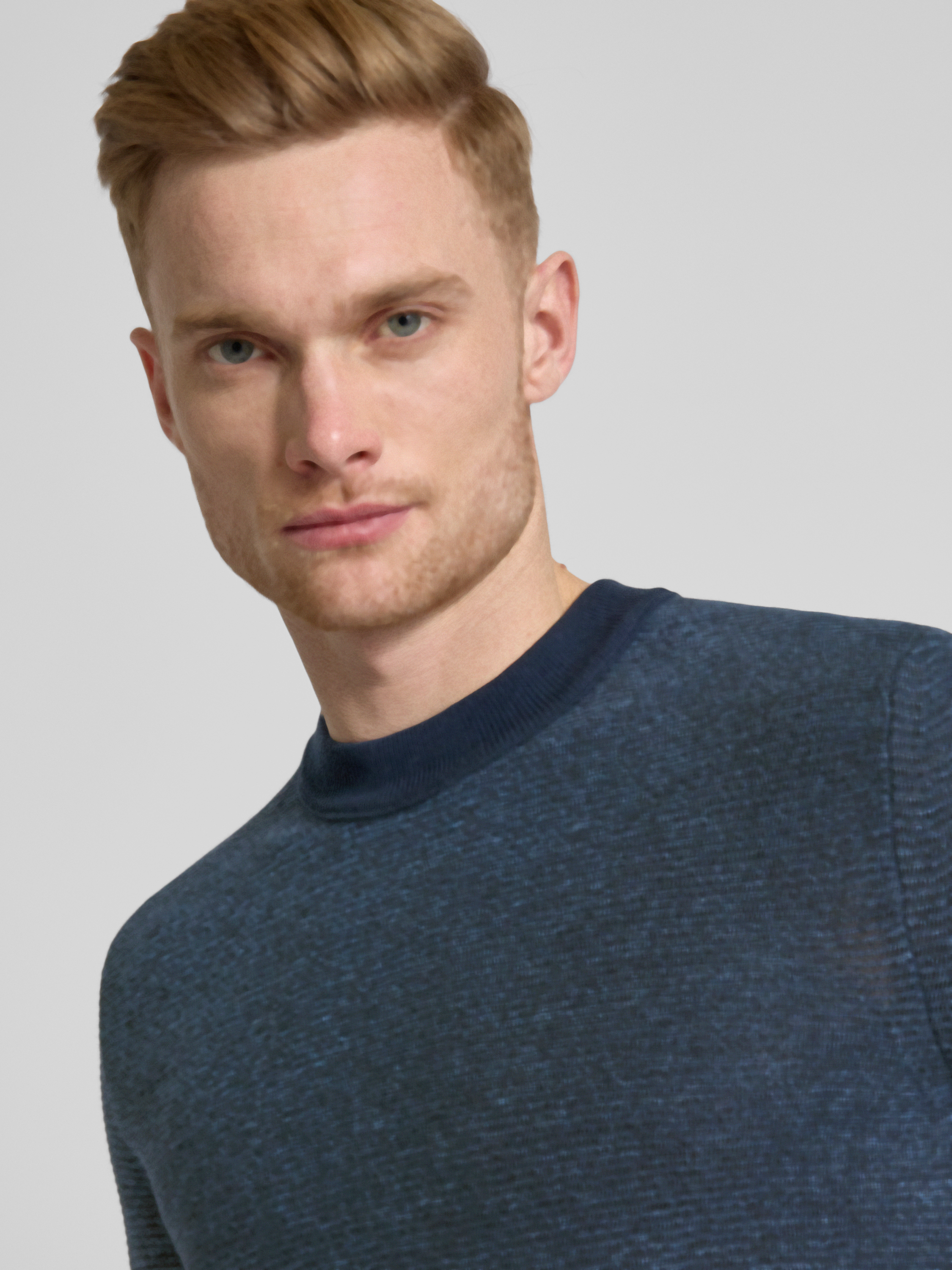 Boss Orange Gebreide pullover met ribboorden model 'Aspoki'