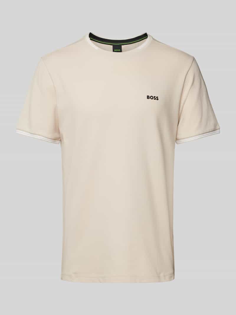 BOSS Green T-shirt met labelprint model 'Taul'