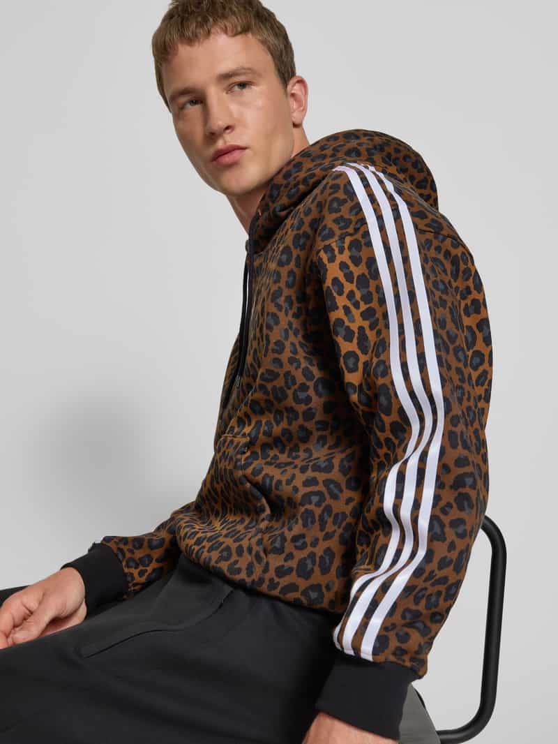 adidas Originals Hoodie met labelstitching en kangoeroezak