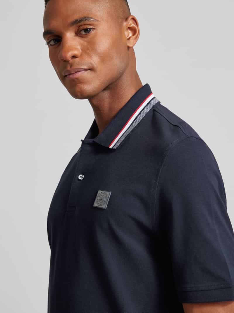 Bugatti Regular fit poloshirt met labelbadge