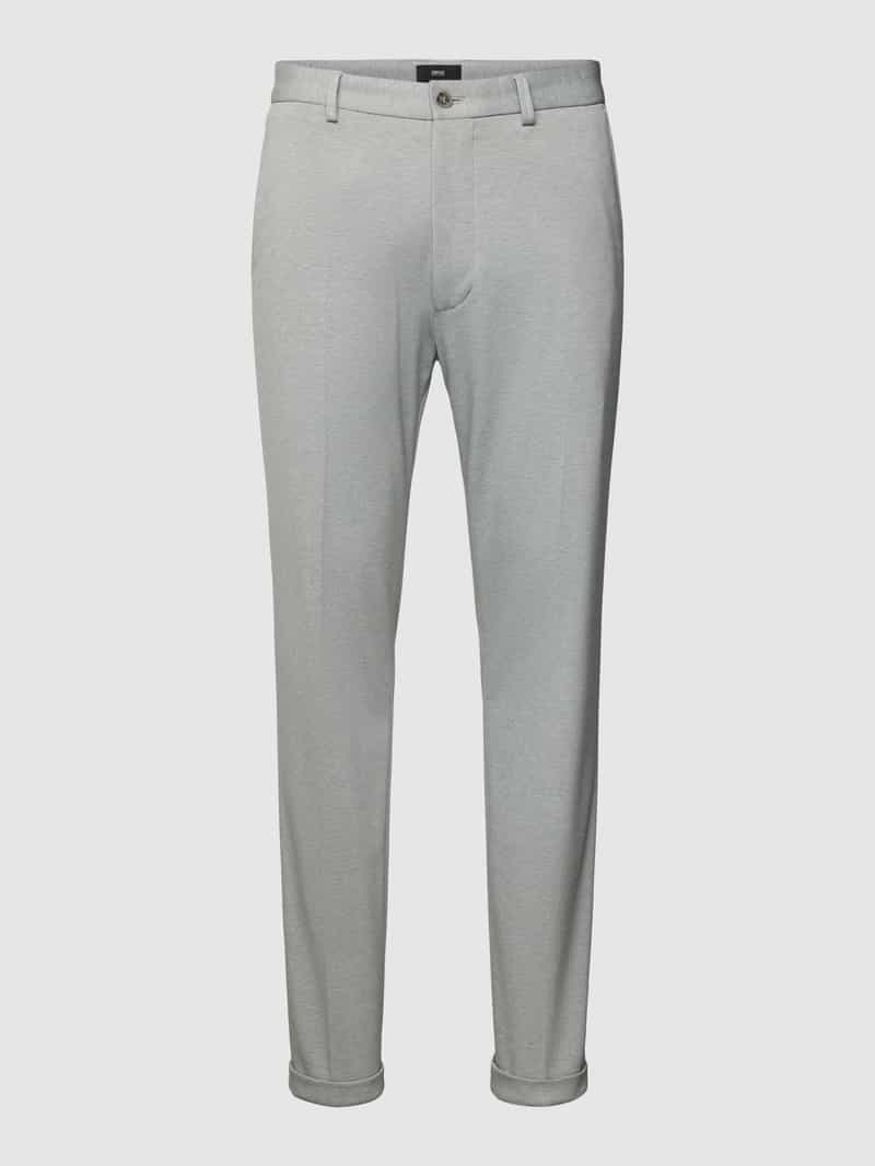 CINQUE Slim fit stoffen broek in gemêleerde look model 'Bodo'