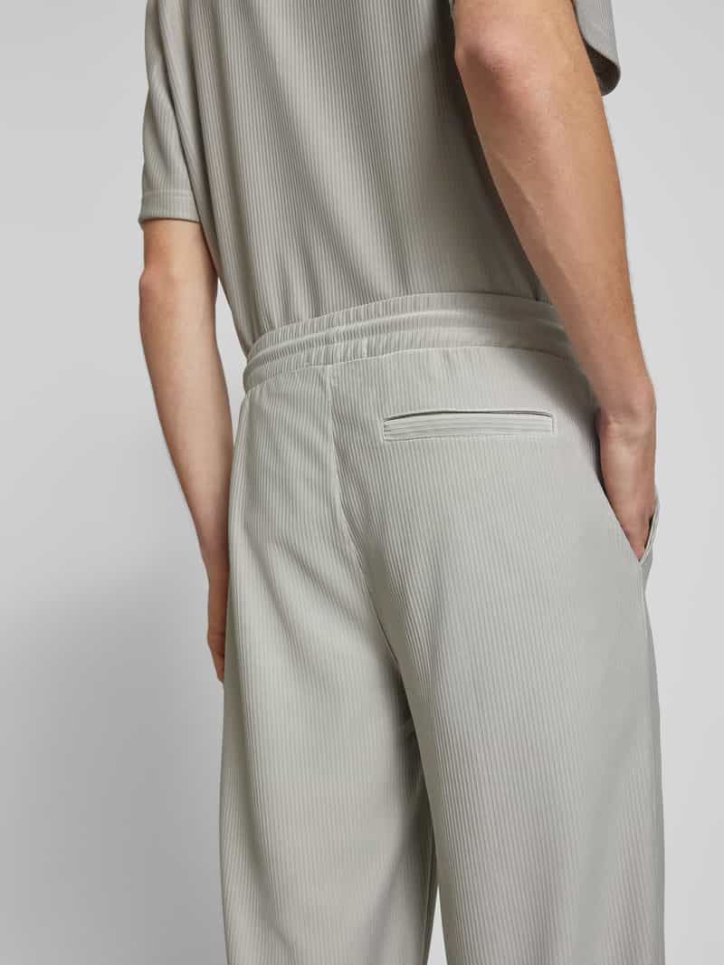 Only & Sons Loose fit stoffen broek met tunnelkoord model 'SINUS'