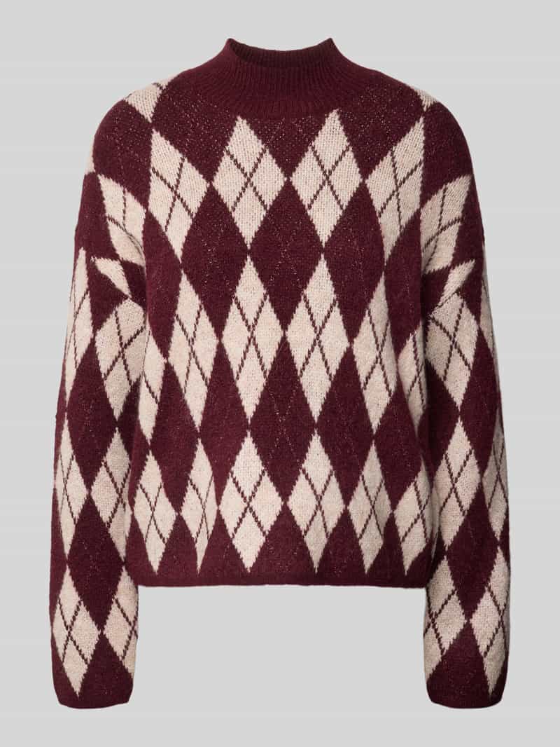 Oversized gebreide trui met wol-alpacamix model 'Nafta'