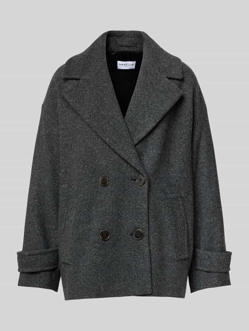 Marella Oversized wollen jack van wolmix model 'FANTINO'