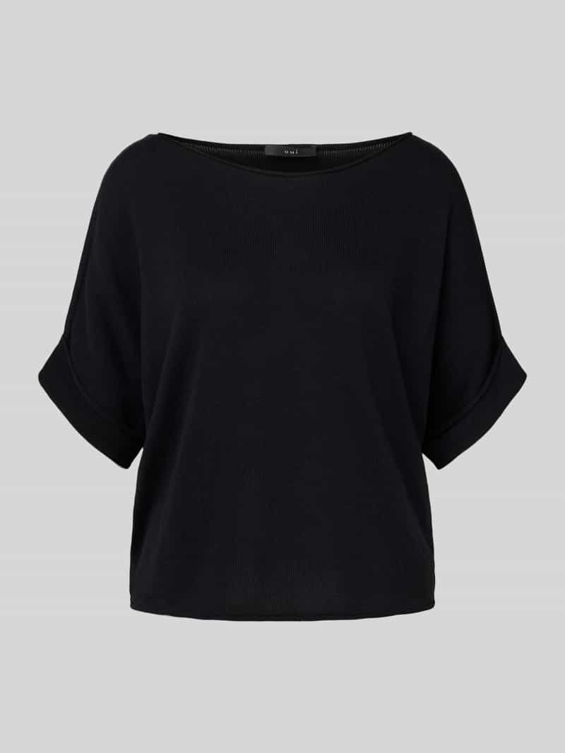 Gebreid shirt met ronde hals