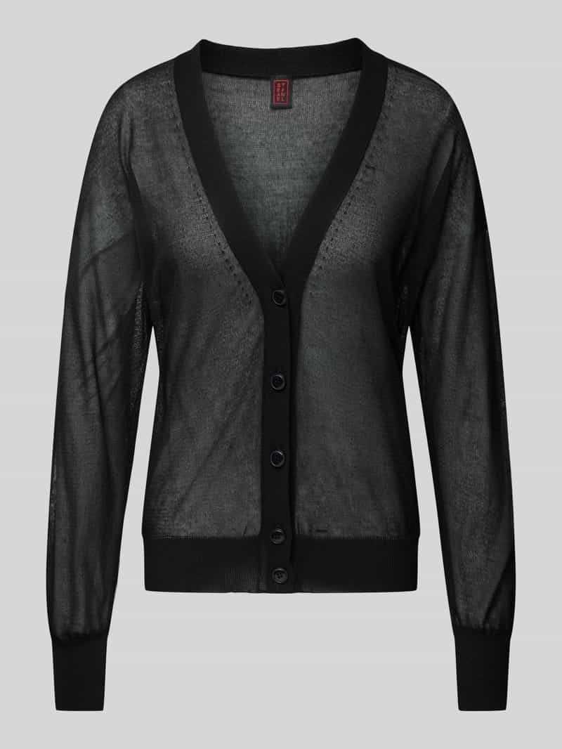 Stefanel Cardigan in semi-transparant design