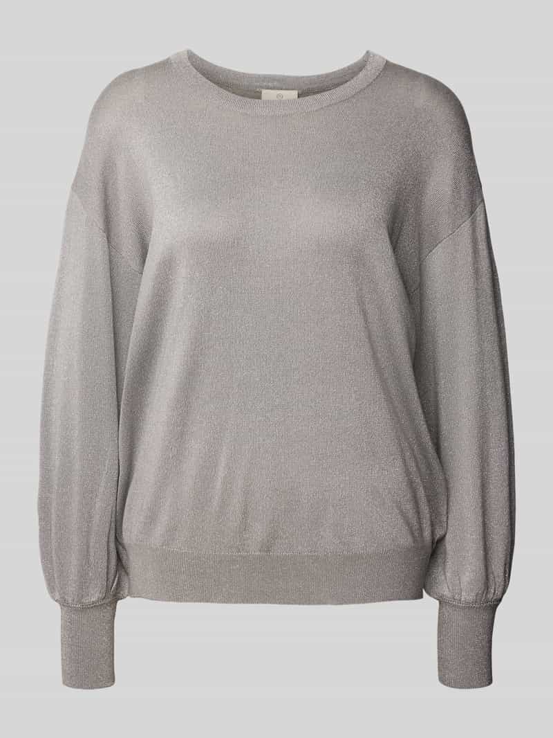 Kaffe Gebreide pullover met ribboorden model 'regina'