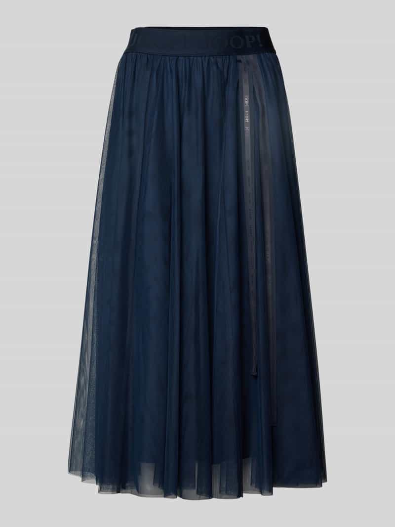Joop! Midirok met elastische band met label model 'Fridi'