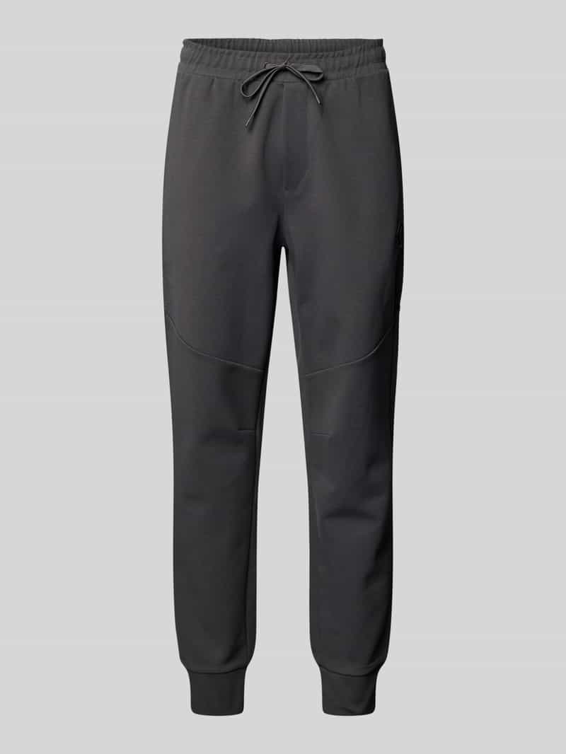BOSS Green Regular fit joggingbroek van katoenmix