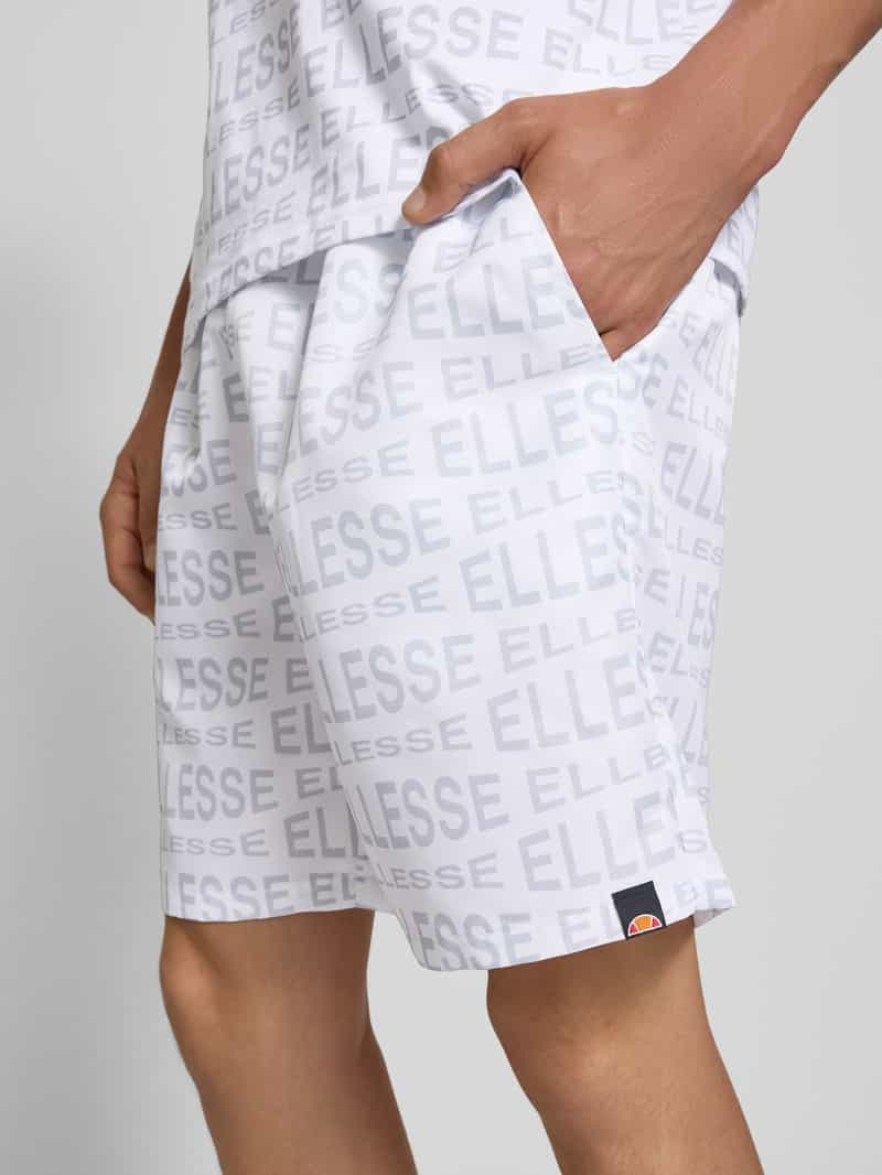 Ellesse Korte regular fit broek met tunnelkoord model 'DiSTORTA'