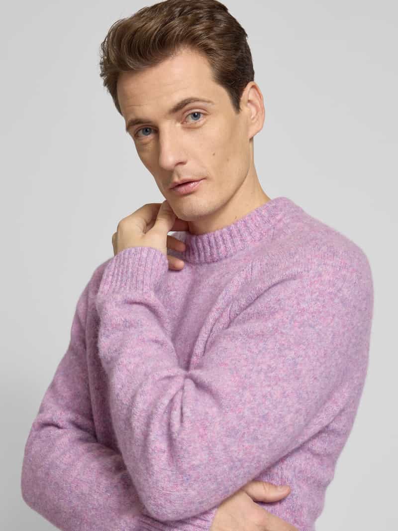 Les Deux Gebreide pullover met ribboorden model 'Gilbert'