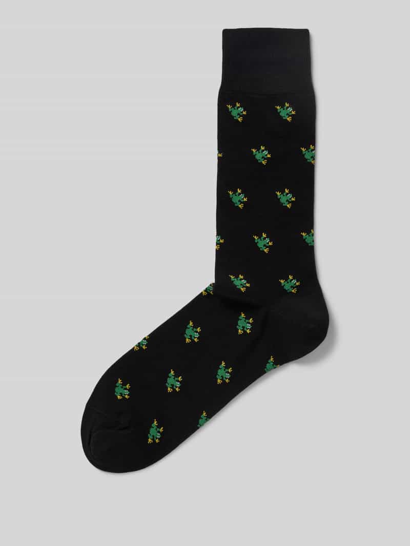 Paul Smith Sokken met motiefstitching model 'FROG AND DUCK'