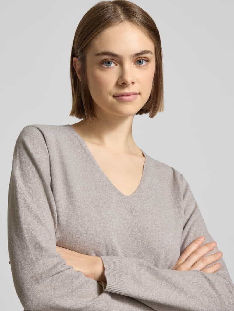 Pieces Regular fit gebreide pullover met extra brede schouders model 'BREE'